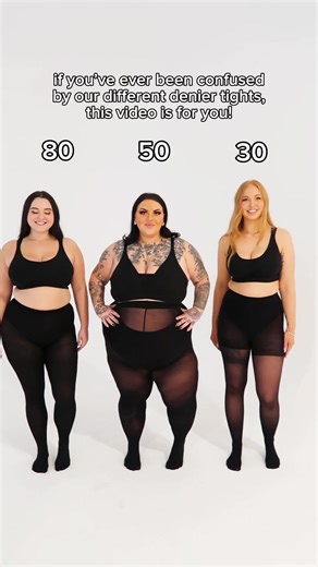 We get asked all the time what the denier numbers actually mean. It’s simple - the higher the number, the thicker the tights. Our sheerest is 30 denier, which has that barely-there look. A 50 denier is the perfect in-between for spring and autumn, and 80 denier is the classic you can wear all year. We even do a 120 denier for the really cold days. And no matter which you go for, every pair is moisture-wicking with a cotton gusset to keep you fresh and comfy without any overheating. | Snag Tights