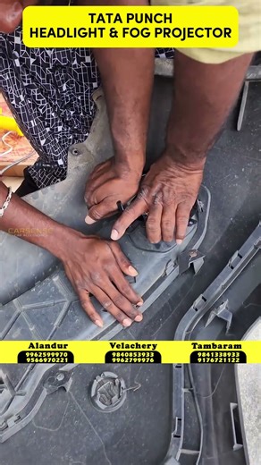 Tata Punch Headlight & Fog Projector | Car LED Lights | Car Accessories in Chennai #shorts