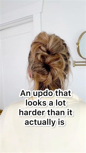An updo that looks a lot harder than it is