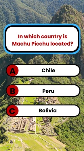 In which country is Machu Picchu located | Brain Knowledge Quiz | USA GK Quiz