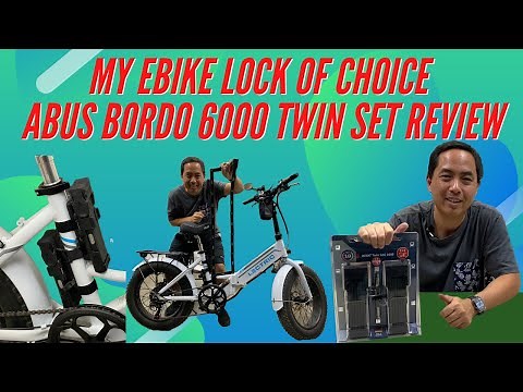 My Ebike Lock of Choice - The Abus Bordo 6000 Twin Set Review & Lock Holder Installation Instruction