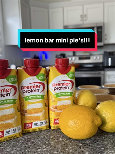 Easy Lemon Bar Mini Pies Recipe with Premier Protein