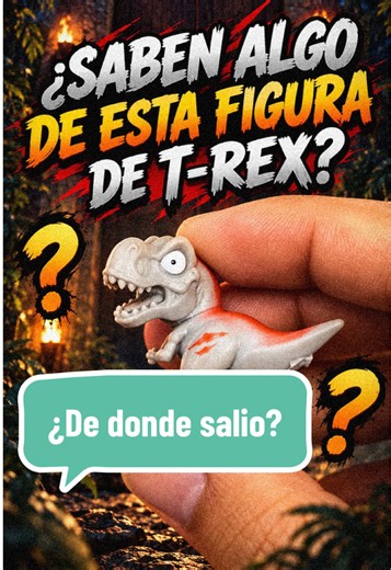 ¿Alguien sabe algo sobre esta pequeña figura de Tiranosaurus Rex? #collection #coleccion #geek #jurassicworld #dinosaurios