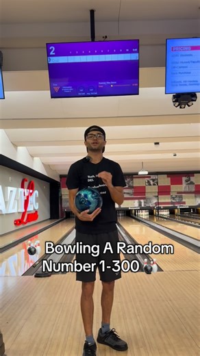 Michael Cruz on Instagram: "🎳 Bowling A Random Number 1-300: 129 🎳 #bowling #random #sports #challenge #reels"