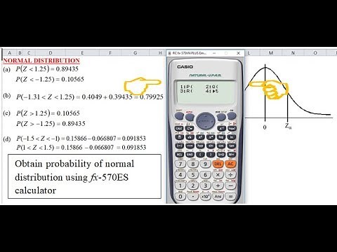 Probability for Normal Distribution (fx-570ES)