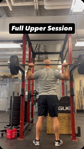 Pat Basil on Instagram: "Today’s Upper Body👇 And yes I supersetted everything: 1A - Behind the Neck Press 2x7 1B - Prone Row on the @rackrowstrength 2x6 2A - DB Bench 1x8 (full send, didn’t need another set) 2B - Reverse Flyes 3x15 3A - DB Curls 2x4 3B - Single Arm Tricep 2x10 Yes, lower reps and heavy weight build muscle well. About 40ish minutes start to finish. Need help building programs for your athletes? I have a free program design guide for you. 👉Comment “GUIDE” below and I’ll DM it to