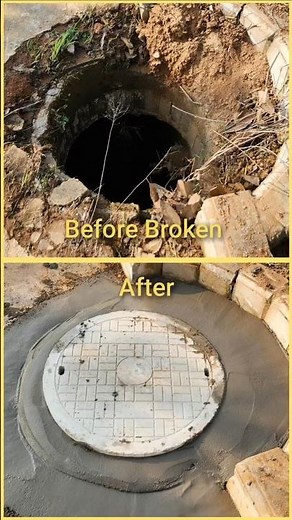 What's under this manhole cover is very important.#construction #brick #shorts