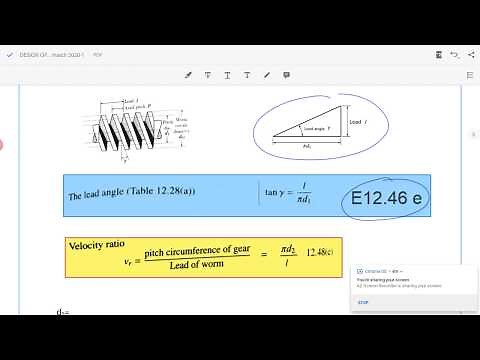Design of worm gears