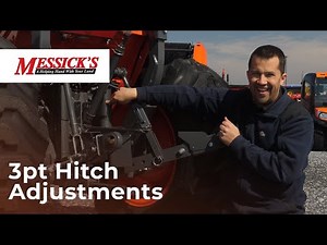 What adjustments can you make to your three point hitch?