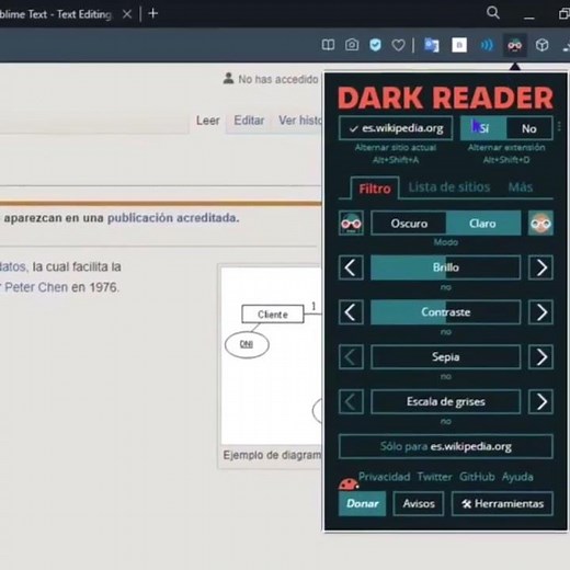 How to Enable Dark Mode on Any Web Page Using the Dark Reader Extension 🌙 #web #hack ✅