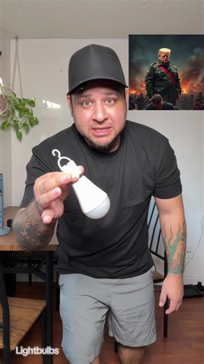 Lightbulbs for power outage emergency to have Light, and a lamp to see in the Dark when there was no electricity