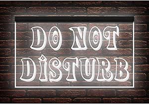 120190 Do Not Disturb Meeting Office Display LED Light Neon Sign (12" X 8", White)