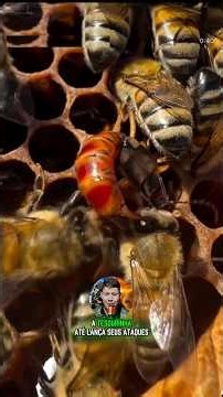 BEES CONFRONT EARWIG