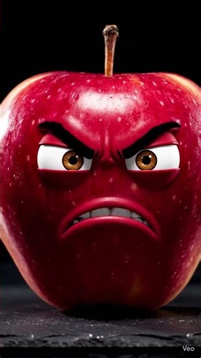 Angry Apple 🍎| #AngryApple#FunnyApple#FunnyReel#CartoonReel