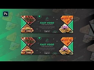 How To make Banner Design in Photoshop | Adobe Photoshop Tutorial