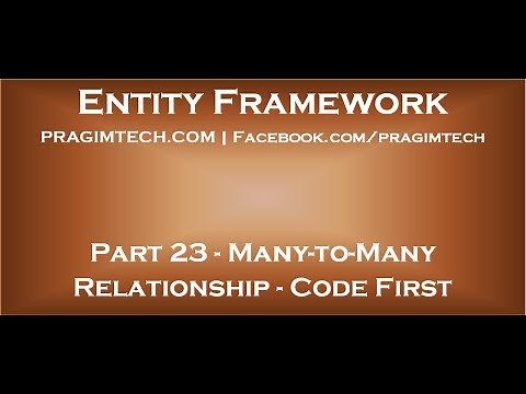 Part 23 Many to many relationship in entity framework code first