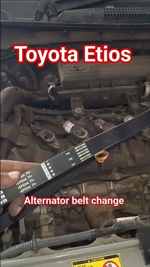 Toyota Etios# alternator belt# number#Toyota Etios alternator# belt change#alternator belt#
