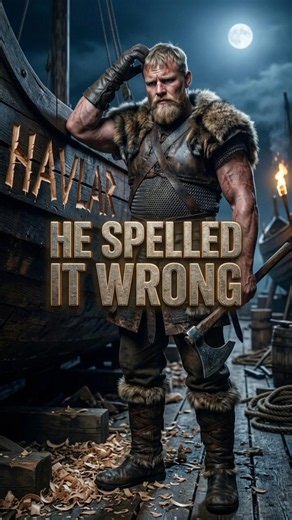 He spelled his own name wrong. Then made it bigger. #vinland #vikings #funny