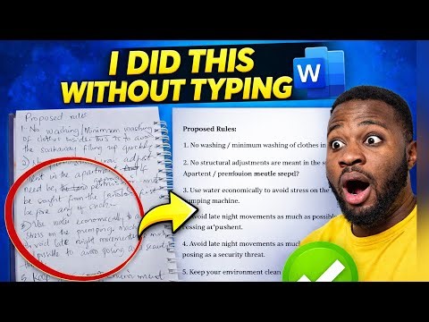 I Didn’t Type a Single Word… This AI Turned Handwriting Into MS Word