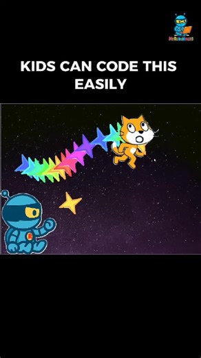 MyRoboNinjas | Scratch Coding for Kids on Instagram: "POV: Your mouse creates MAGIC 🪄✨ The cat follows the mouse 🐱 RoboNinja throws stars ⭐ And a colorful magical tail appears 🌈 This is just the OUTPUT 👀 Want to learn how I coded this in Scratch? 👉 Follow me — coding tutorial coming NEXT 🚀 #ScratchCoding #CodingForKids KidsCoding #LearnScratch #ScratchAnimation ScratchGame BeginnerCoding #STEMForKids CreativeCoding"