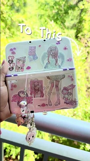Customized my New Nintendo 3DS XL🤩#nintendo3ds #3dscustomization #gamergirl #nintendo #accessories
