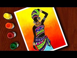 Tribal Art painting for beginners | Folk Art | Tribal Art