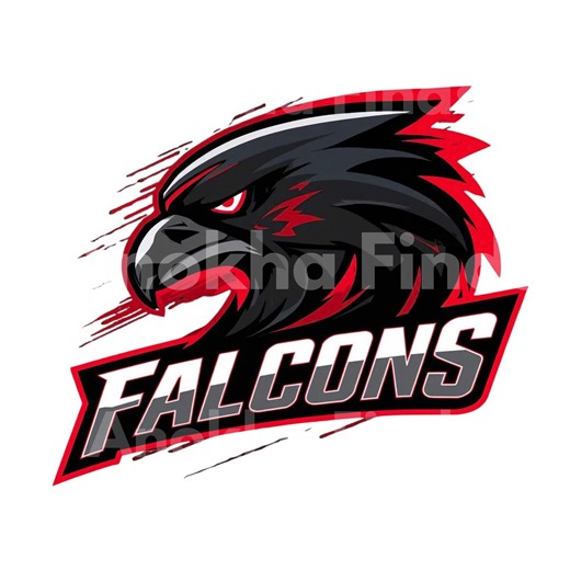 Falcons Football SVG, Game Day, Mascot Shirt Design (digital Download) - Etsy