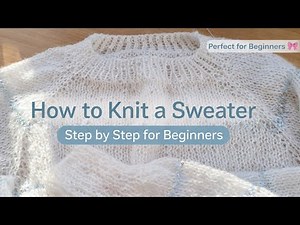 📌How to Knit a Sweater with Alize Angora Gold Simli | Step-by-Step Tutorial for Beginners🧶