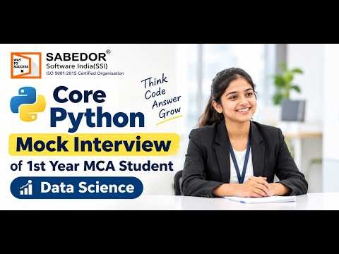 Core Python Interview Of MCA First Year Student | Python | Data Science | AI-ML