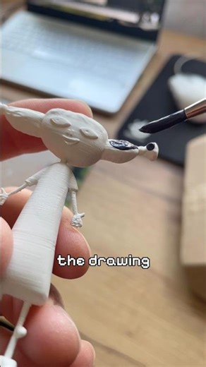 I turned this drawing into an art toy! #custompackaging #3dprinting