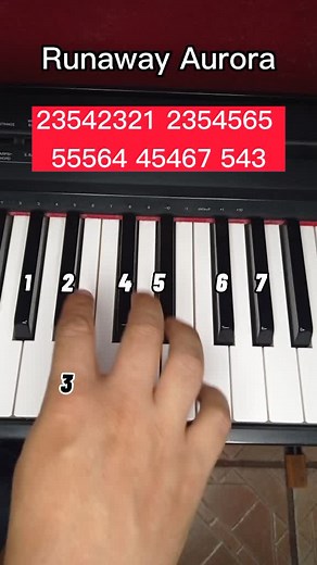 Easy Piano Tutorial for Aurora's Runaway Song