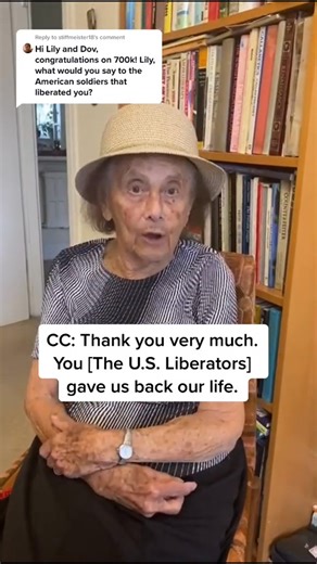 59K views · 5.3K reactions | Reply to @stiffmeister18 They gave us life❤️梁 #thankyou #liberators #concentrationcamp #auschwitz #holocaustsurvivor #History #viral #jewtok #u #fypシ | Lily Ebert | Facebook
