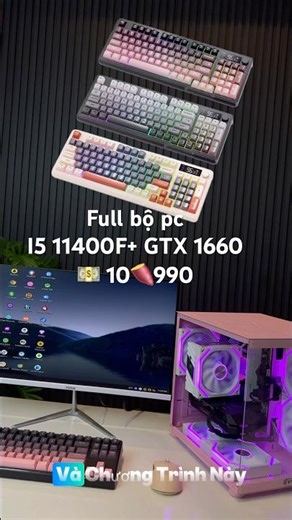 BULD PC 10🍠 Chiến Game- Làm Đồ Hoạ- Làm Việc. Với cấu hình I5 11400F+ GTX 1660 6GB #pcgaming