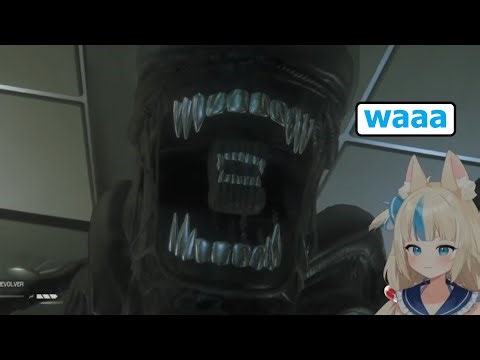 Saba SCREAMS at Alien! 👽💥 | Alien Isolation Funny Moment [‪@SamekoSaba‬]