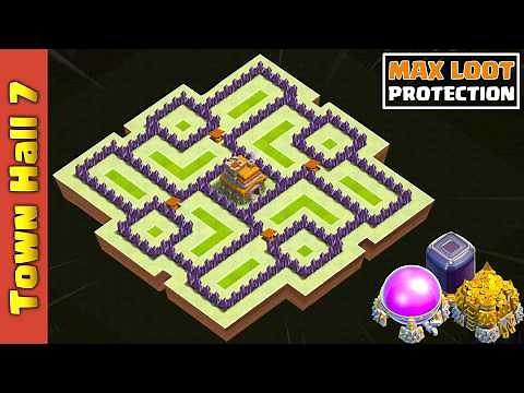 The ULTIMATE TH7 Base for War & Farming – NEVER Get 3-Starred!