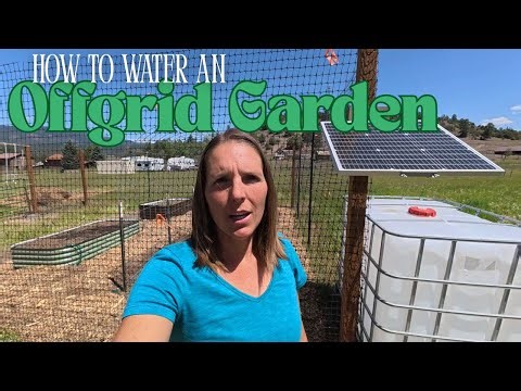 How to Water a Garden Offgrid: Solar Powered Vevor Pump, Portable Water Tank and Soaker Hoses