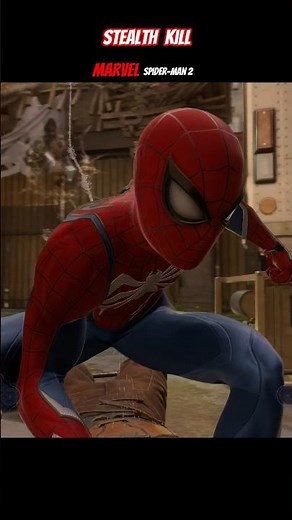 stealth kill in Marvel Spider-Man 2🔥🎮 #gamingshorts #gaming #spiderman2 #spiderman #ps5 #gameplay
