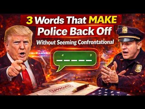3 Words That MAKE Police Back Off Without Seeming Confrontational