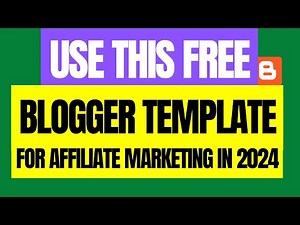 Free blogger templates for affiliate marketing in 2024