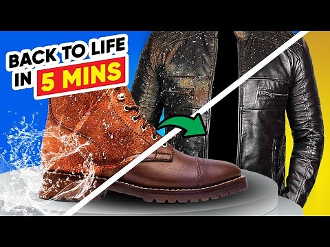 Stop Destroying Your Leather Shoes and Jacket! (Fix Wet Leather In 5 Min)