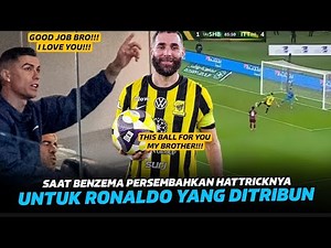 Watching Ronaldo, He Instantly Scores a Hat-Trick!!! Ronaldo Reacts to Benzema's Hat-Trick Agains...