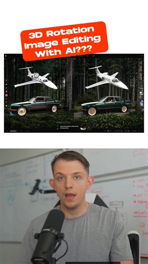 Riley Brown | 3D Rotating Image Editing with AI??? 2nd video with the cars: @oliviotutorials Letting you reposition parts of an image after it's taken... | Instagram