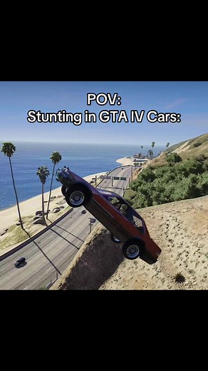 Stunt Driving with GTA IV Cars in GTA V