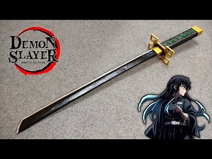 How To Make Muichiro Tokito Katana For Cardboard || Mist Hashira Katana Making Ideas