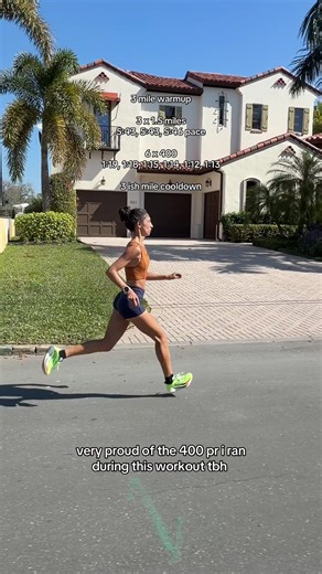 threw in a couple hard 400s at the end of a threshold workout and somehow ran a 400 pr 😭 it was probably the shoes, loving the hoka cielo x1 3.0 for fast stuff these days