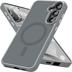 N52 Magnetic for Samsung Galaxy S22 Plus Case Stronger Upgraded Thin Shockproof Phone Case-Translucent Grey