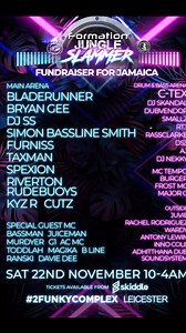 ️ Formation Jungle Slammer – Fundraiser for Jamaica  Saturday 22nd...