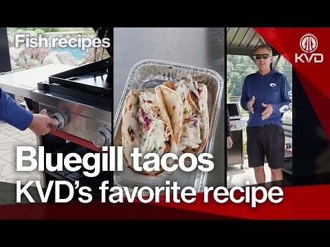 Crispy bluegill seared tacos recipe by Kevin VanDam | Backyard BBQ Favorite! Lake to table favorite