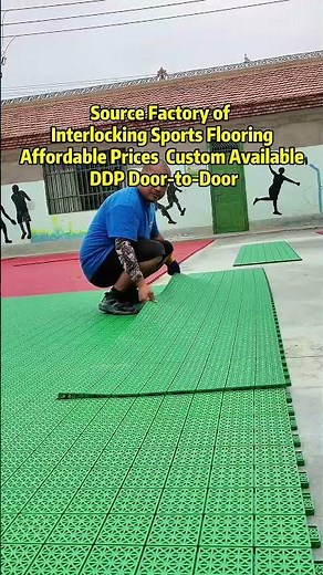 Build a Backyard Basketball Court Easily ，DIY Interlocking Flooring Custom Installation.
