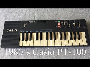 Casio PT-100 Retro Keyboard from 1987!